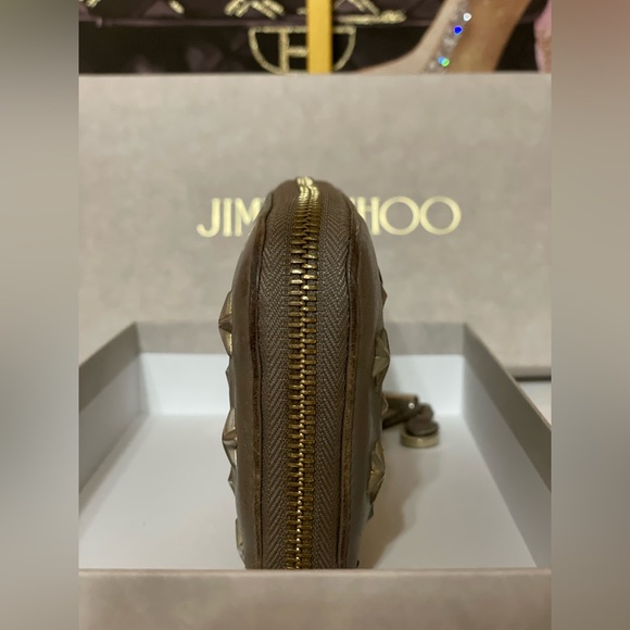 Jimmy Choo Filipa Star Studded Zip Around Long Wallet - Picture 7 of 10